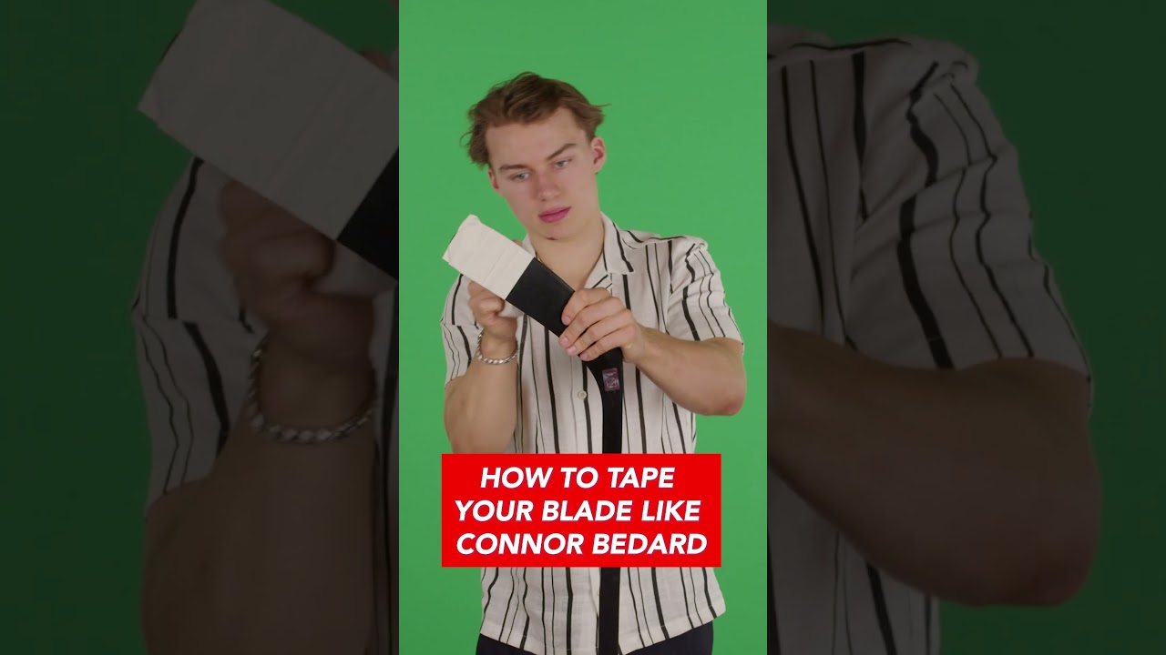 Connor Bedard Stick Taping Tutorial 🏒