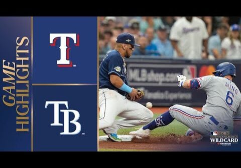 Rangers vs. Rays Wild Card Game 2 Highlights (10/4/23) | MLB Highlights
