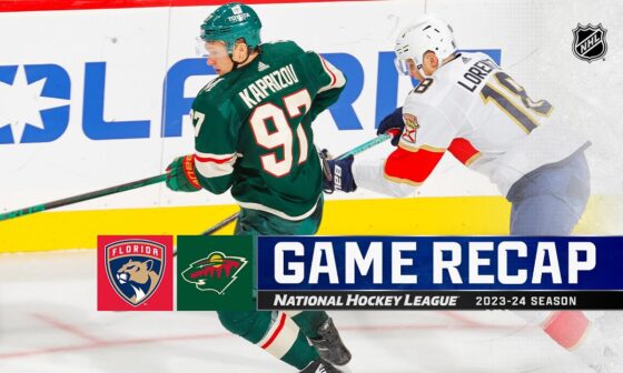 Panthers @ Wild 10/12 | NHL Highlights 2023