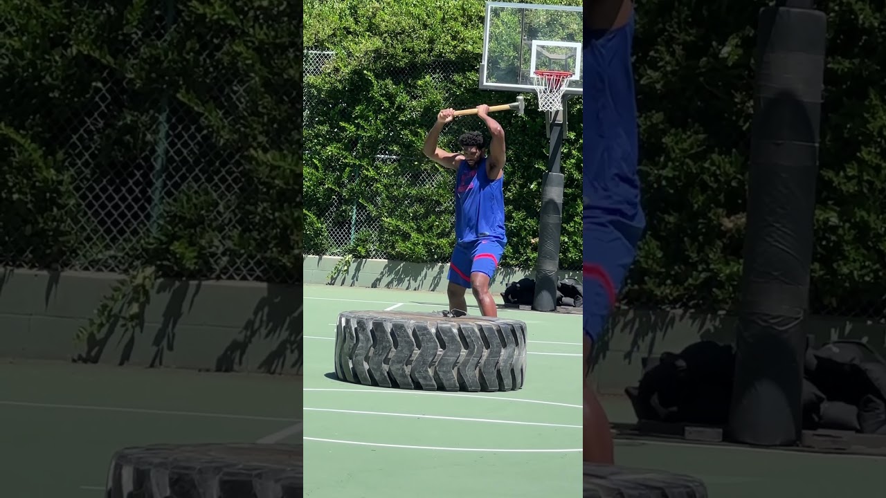 "I didn't know I was that strong!" 🤣Reigning #KiaMVP Joel Embiid showing the 💪| #Shorts