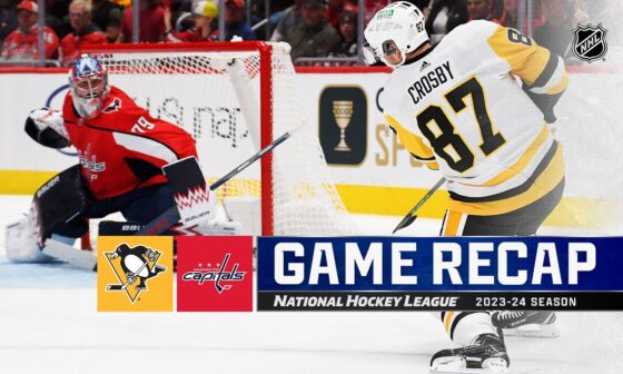 Penguins @ Capitals 10/13 | NHL Highlights 2023