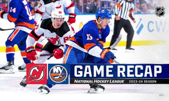 Devils @ Islanders 10/20 | NHL Highlights 2023