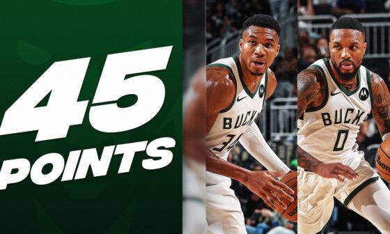 Giannis Antetokounmpo (26 PTS) & Damian Lillard (19 PTS) Combine For 45 Points! | October 20, 2023