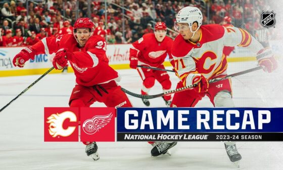 Flames @ Red Wings 10/22 | NHL Highlights 2023
