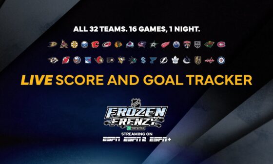 Live Scoreboard and Goal Tracker | Frozen Frenzy | NHL Scoreboard