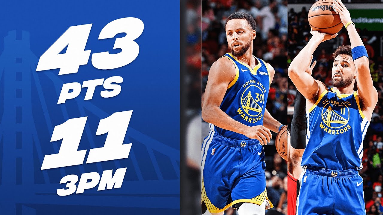 Splash Brothers Stephen Curry & Klay Thompson Combine For 43 Points ☔️ | October 29, 2023