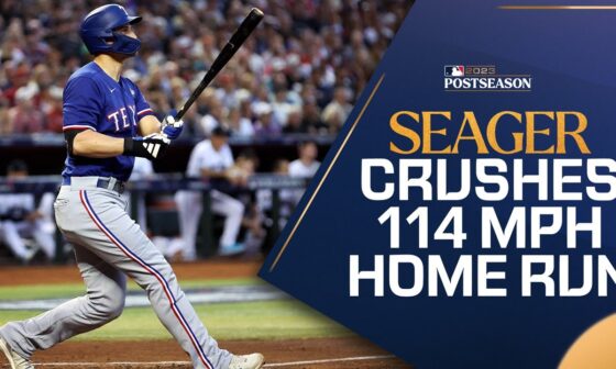 SEAGER SMASH! Corey Seager clobbers his 18th CAREER postseason home run! (2nd of World Series