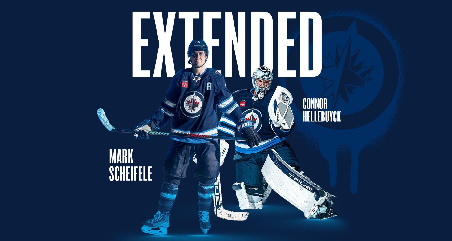 Winnipeg Jets sign forward Mark Scheifele and goaltender Connor Hellebuyck to seven-year contract extensions!