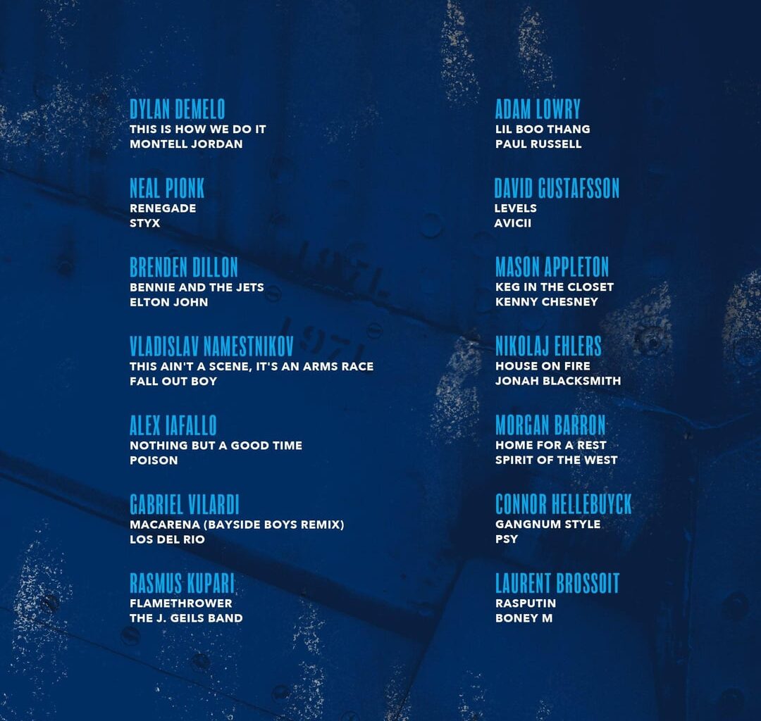 Jets players goal songs for this year