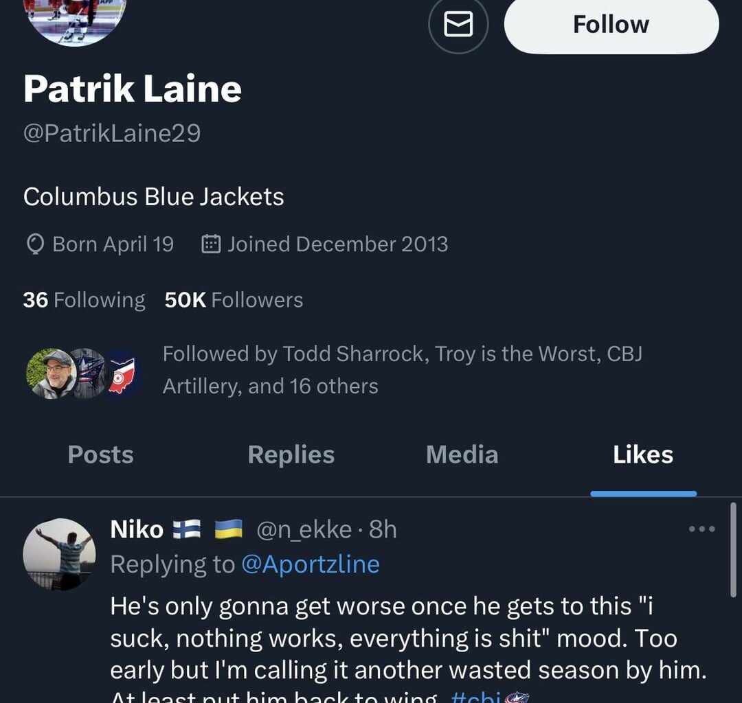 someone said to check out Laine’s ‘liked’ tweets and so I did and dang lol. liking tweets that degrade himself, savage. wonder if he’s liking them to use them as fuel or? hopefully he doesn’t agree with them too much 😂