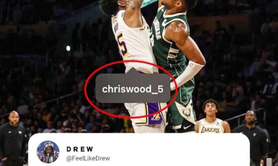 Giannis really tagged CWood 💀and CWood responded 😭