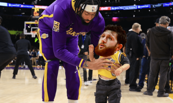 Wholesome father-son playin hoops