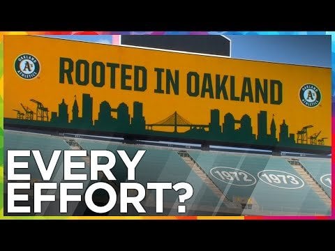 New Brodie video. “Did the A’s exhaust every option in Oakland” He’s emotional