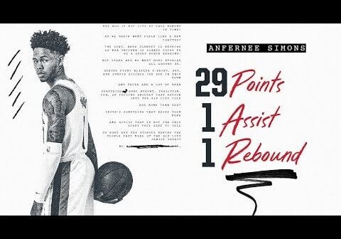 [Highlights] Anfernee Simons goes off for 29 points in just 24 mins played.