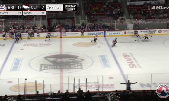 [Charlotte Checkers] This save by Spencer Knight 😲