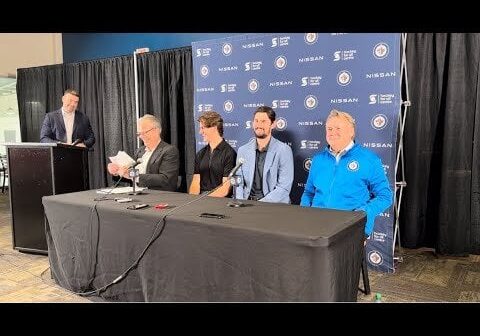 Jets media availability to discuss Mark Scheifele and Connor Hellebuyck contract extensions