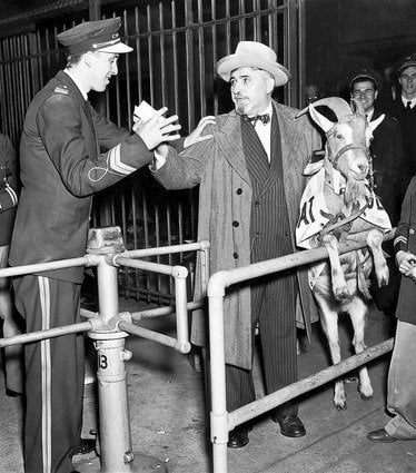 Oct. 6, 1945: Billy Sianis brings his goat to the World Series at Wrigley Field, but is thrown out. Sianis proclaims: "Those Cubs, they ain't gonna win no more." They won't win another pennant for 71 years. The curse finally ends Oct. 22, 2016 -- the 46th anniversary of Billy Sianis's death.