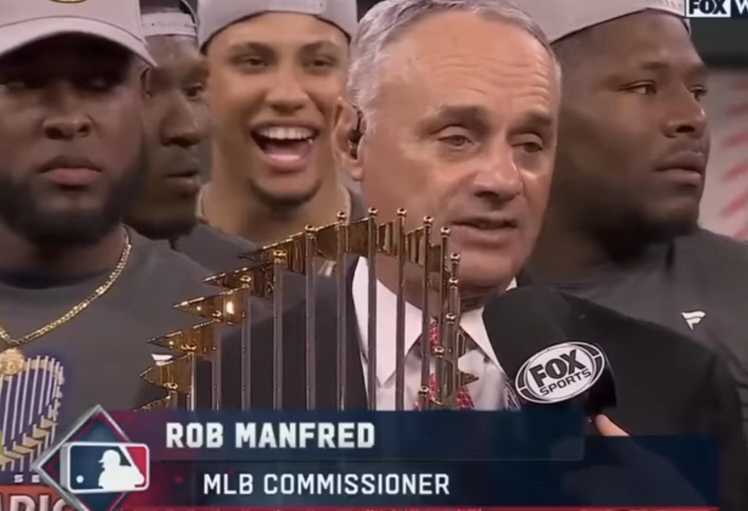 Don’t forget Abreu’s priceless reaction to Manfred getting booed