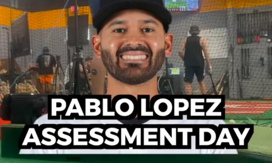 [DrivelineBB] Driveline Trainee Pablo Lopez wasting no time and getting his off-season started with his assessment day this past week