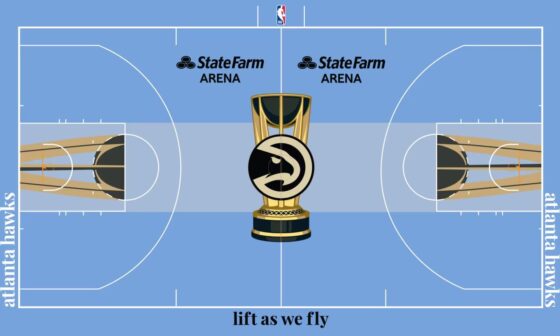 The court we will play on for the entirety of the in-season tournament. All teams have same court design but with their own colors/logos (and trust me, ours is nice in comparison)