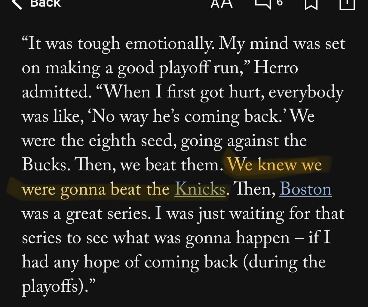 This Team Does Not Respect The Knicks 😂
