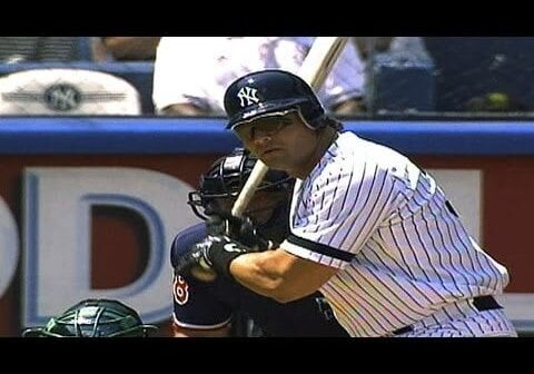 Jose Canseco hits his first home run as a Yankee, hitting the upper deck at Yankee Stadium