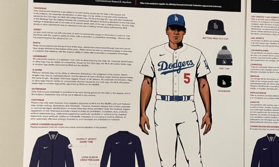 Here’s a pic of the uniform policy posted outside the clubhouse entrance
