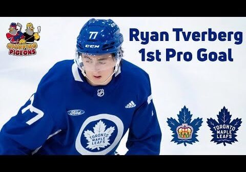 Ryan Tverberg 1st Pro Goal (Toronto Maple Leafs Prospects)
