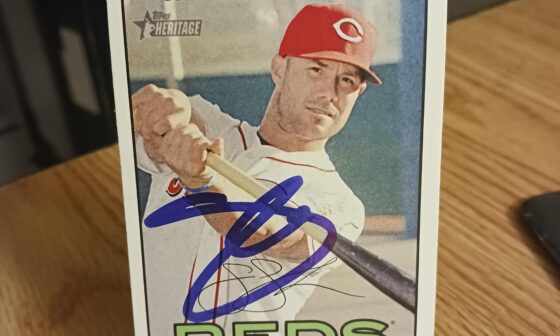 Posting a Reds autographed card every day until we win the World Series. Day 122: Skip Schumaker