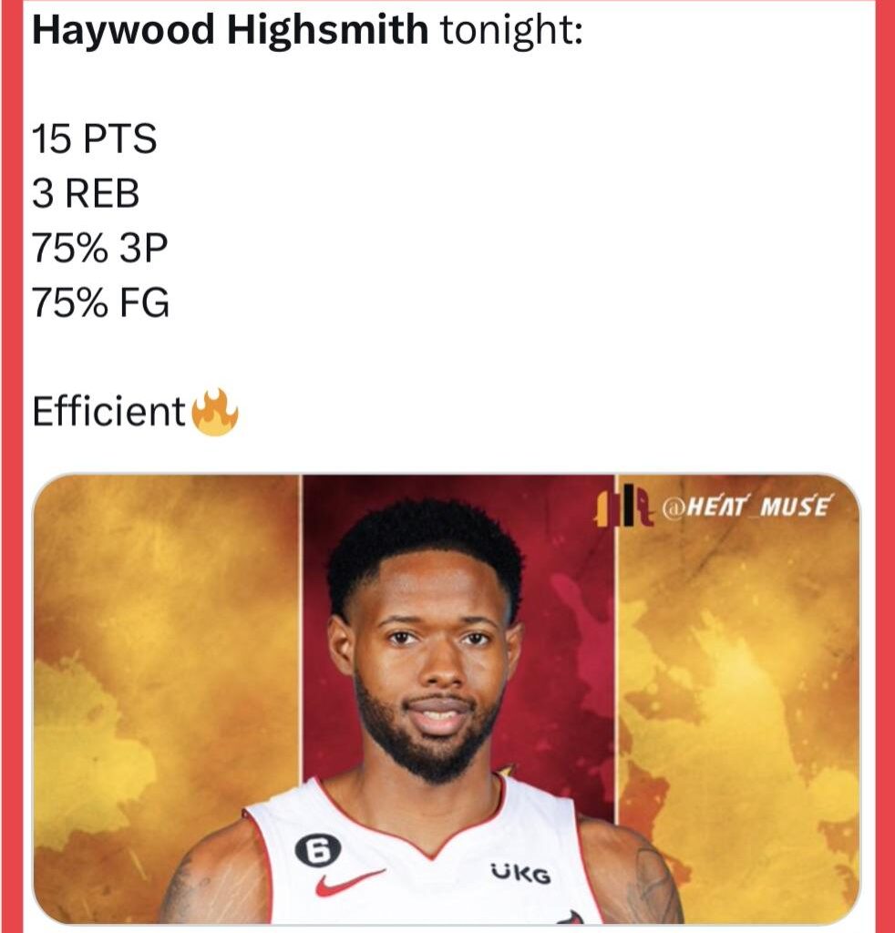 Haywood Highsmith Appreciation Post