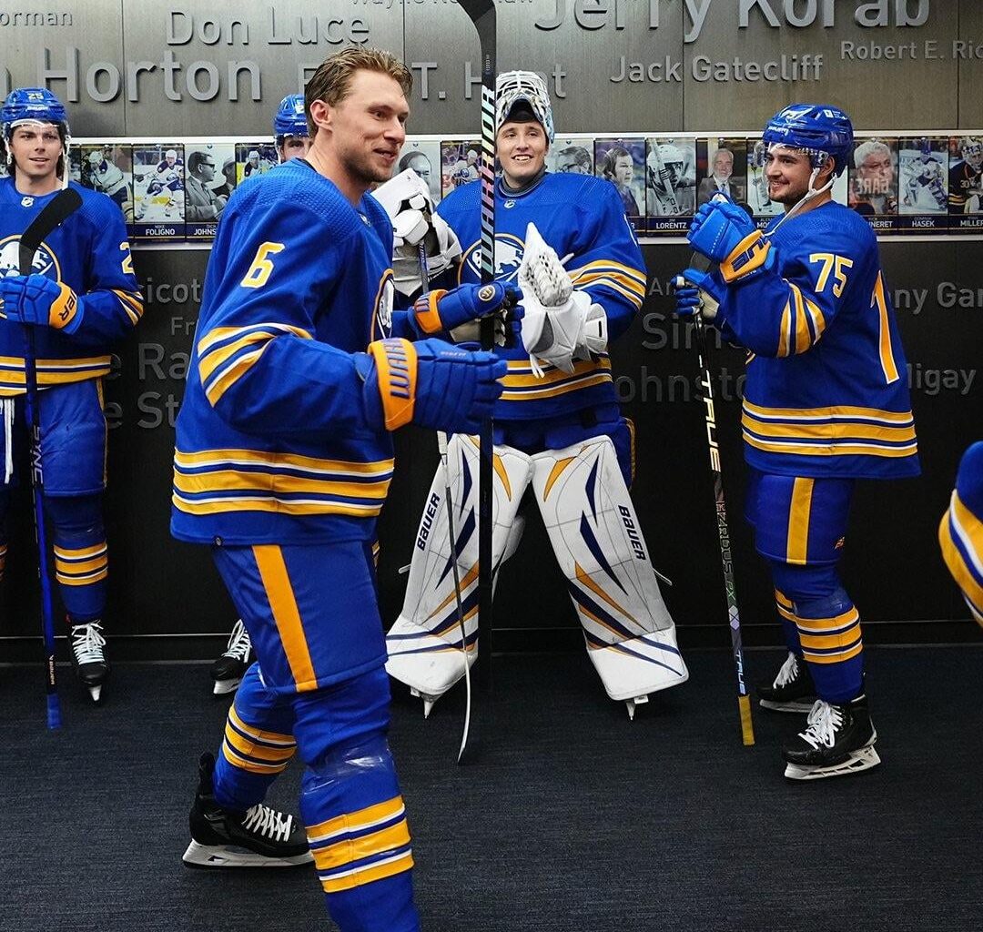 Erik Johnson making his pre-season debut in his new uniform.