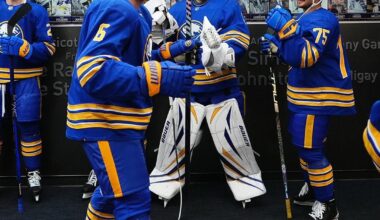 Erik Johnson making his pre-season debut in his new uniform.