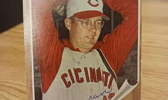 Posting a Reds autographed card every day until we win the World Series. Day 112: Jim Brosnan