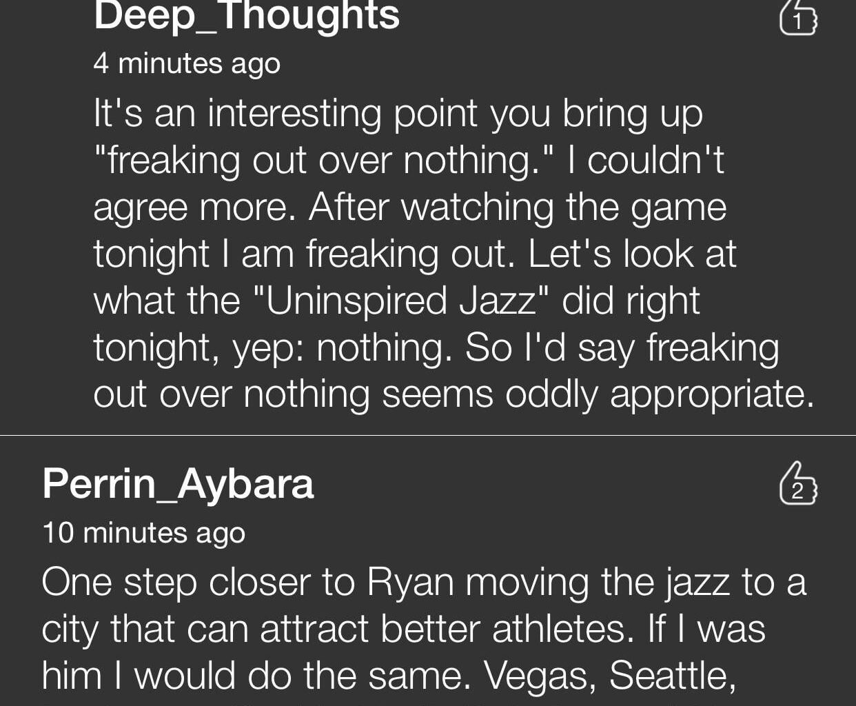 Saw these comments on KSL tonight and wanted to get y’all’s thoughts or reactions.