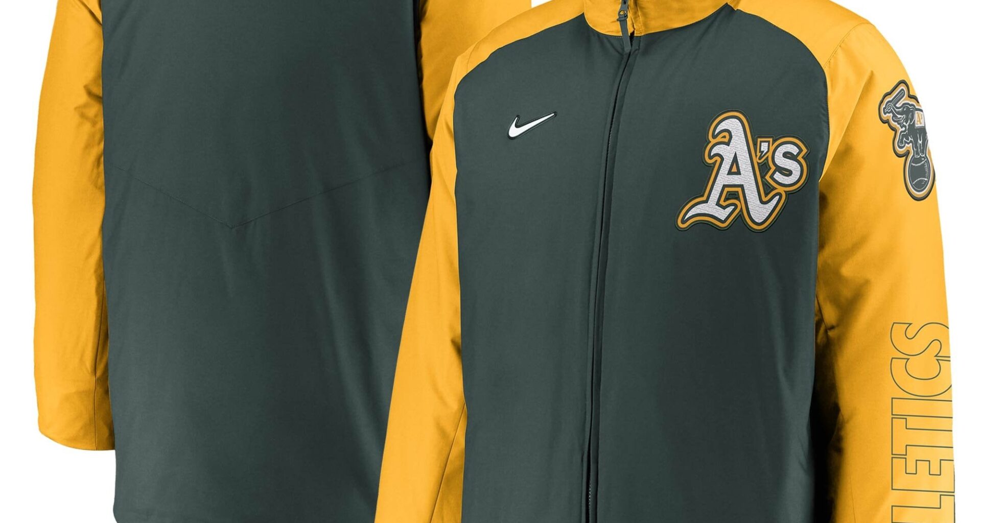 70% off Oakland Athletics Nike Authentic Collection Dugout Full-Zip Jackets at Fanatics