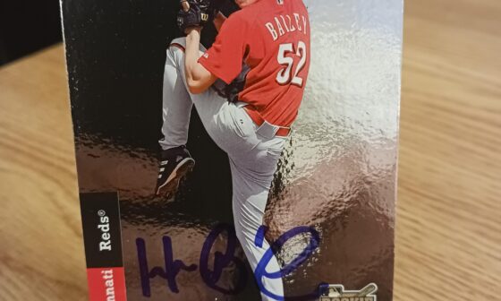 Posting a Reds autographed card every day until we win the World Series. Day 125: Homer Bailey