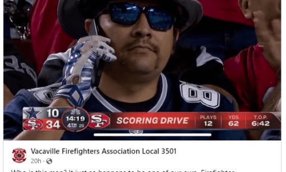 Cowboys fan on phone getting roasted by his colleagues