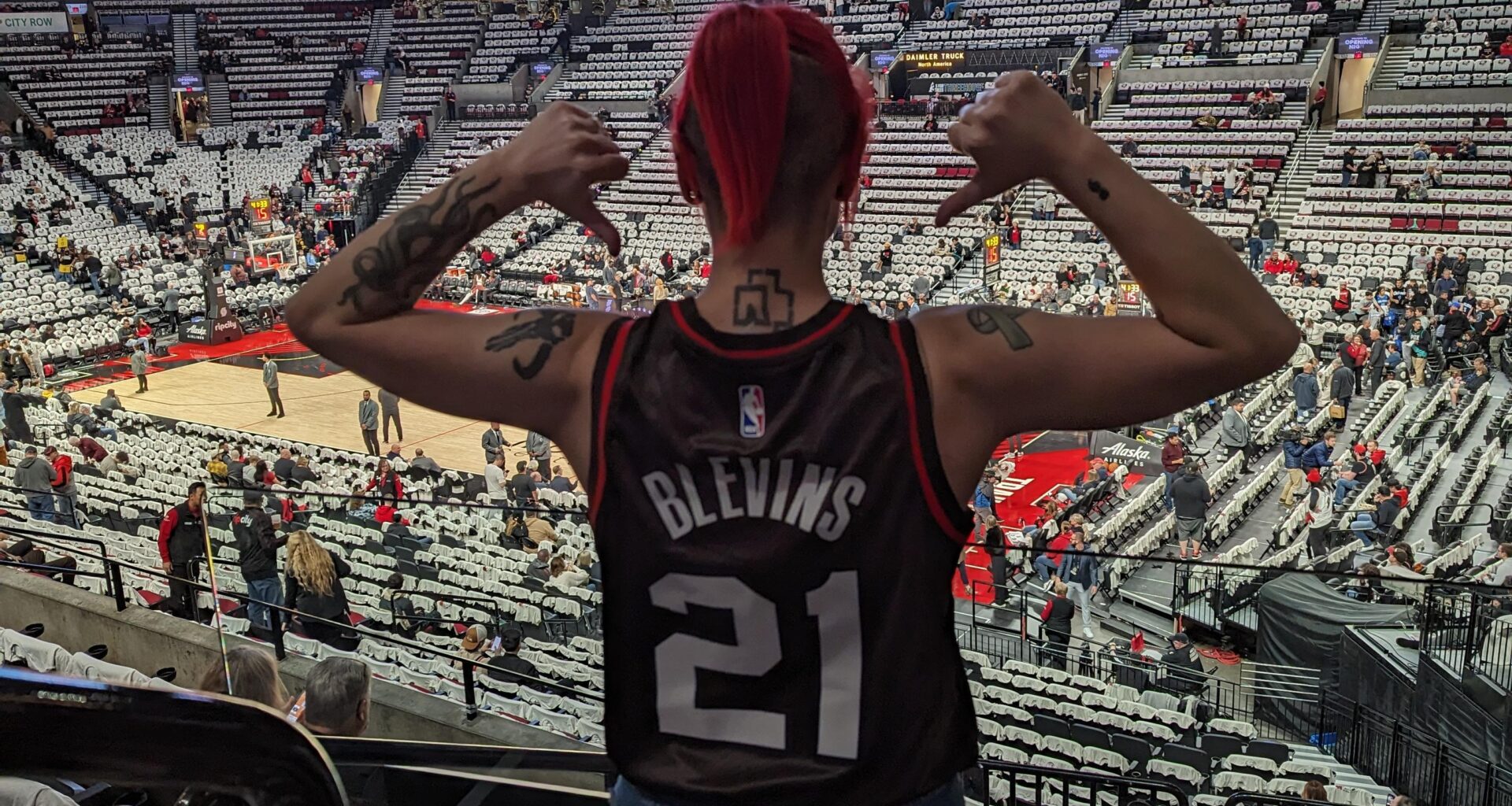 Had to rep the legend himself at the home opener.