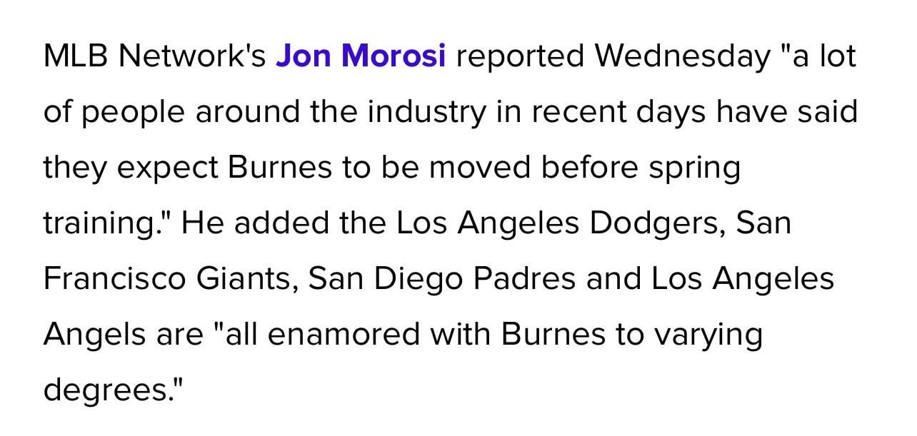 [Beyond The Halo] Jon Morosi reporting that the #Angels are among the teams “enamored with [Corbin] Burnes to varying degrees.