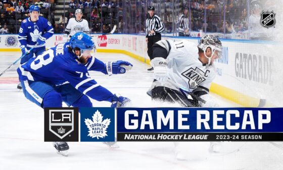 Kings @ Maple Leafs 10/31 | NHL Highlights
