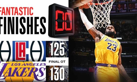 WILD OT ENDING Clippers vs Lakers | November 1, 2023