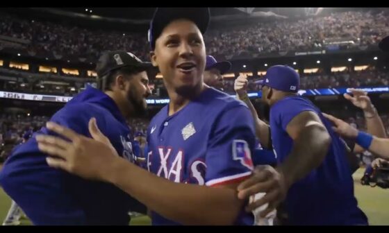 World Series final out RAW ON-FIELD VIDEO! (Rangers win first Championship!)