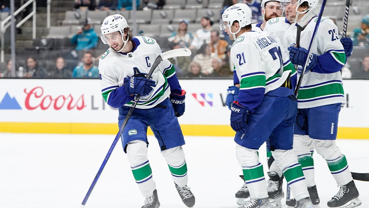 Canucks hang a 10-SPOT on the Sharks! 🔟🚨