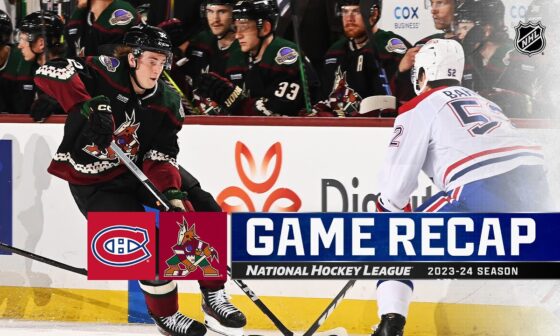 Canadiens @ Coyotes 11/2 | NHL Highlights 2023