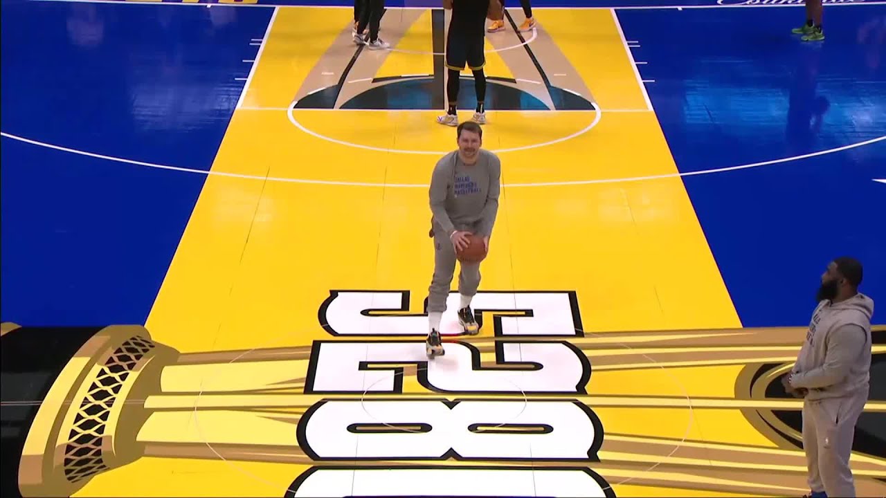 Luka Sinks Halfcourt Shot Then Hits The Griddy 😂🏆