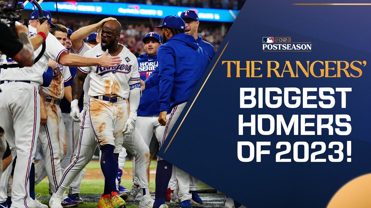 The BIGGEST & MOST CLUTCH home runs from the 2023 Texas Rangers! (Regular Season & Postseason)