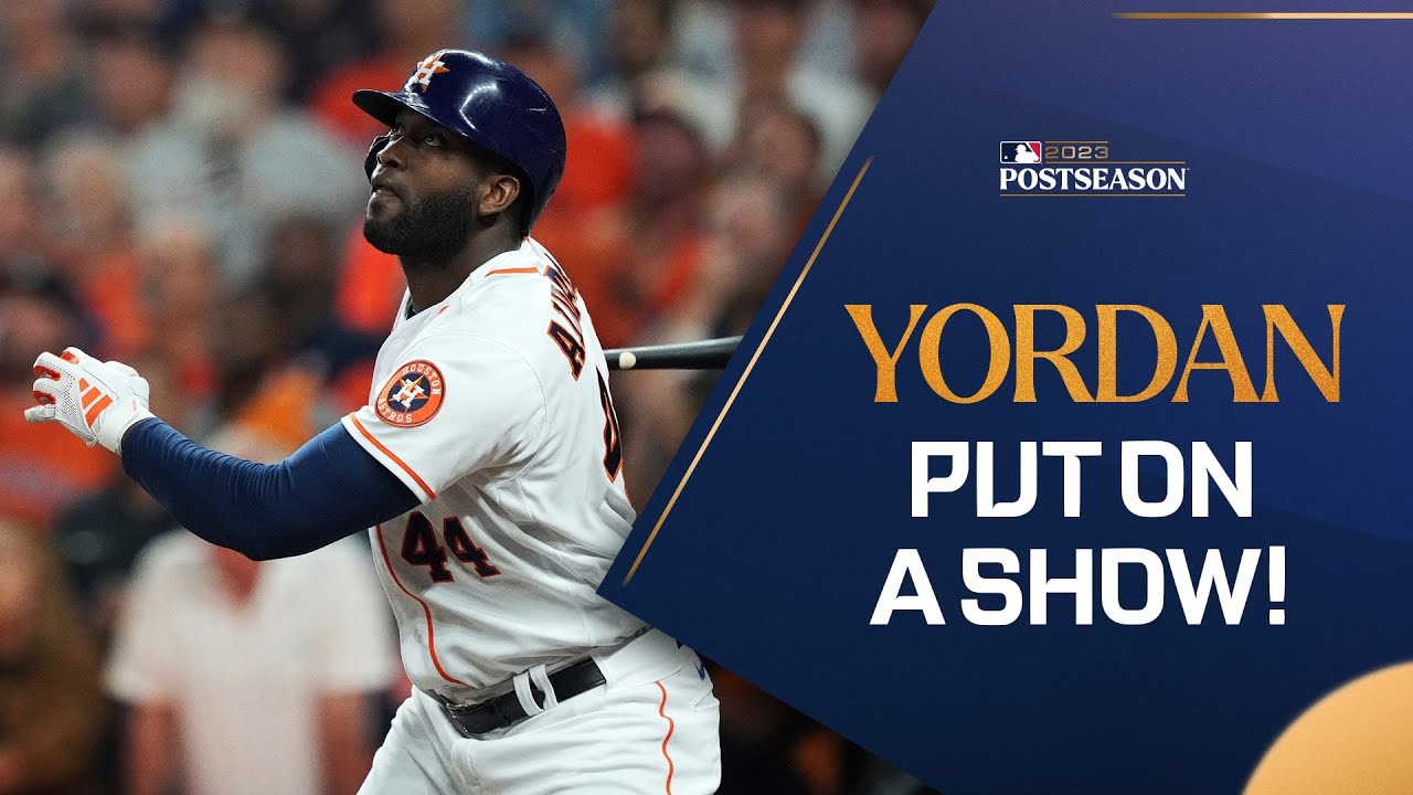 Yordan Alvarez went OFF in October again! (2023 Postseason highlights!)