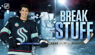 Shattering GIANT Ice Blocks | NHL Break Stuff with Matty Beniers