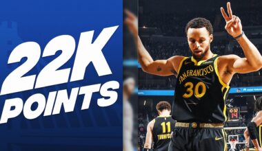Stephen Curry Reaches 22,000 Career Points! | November 11, 2023