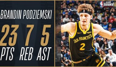 #19 Overall Pick Brandin Podziemski's CAREER-HIGH Performance! 🏆 | November 14, 2023